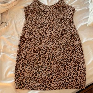 NWT cheetah bodycon dress